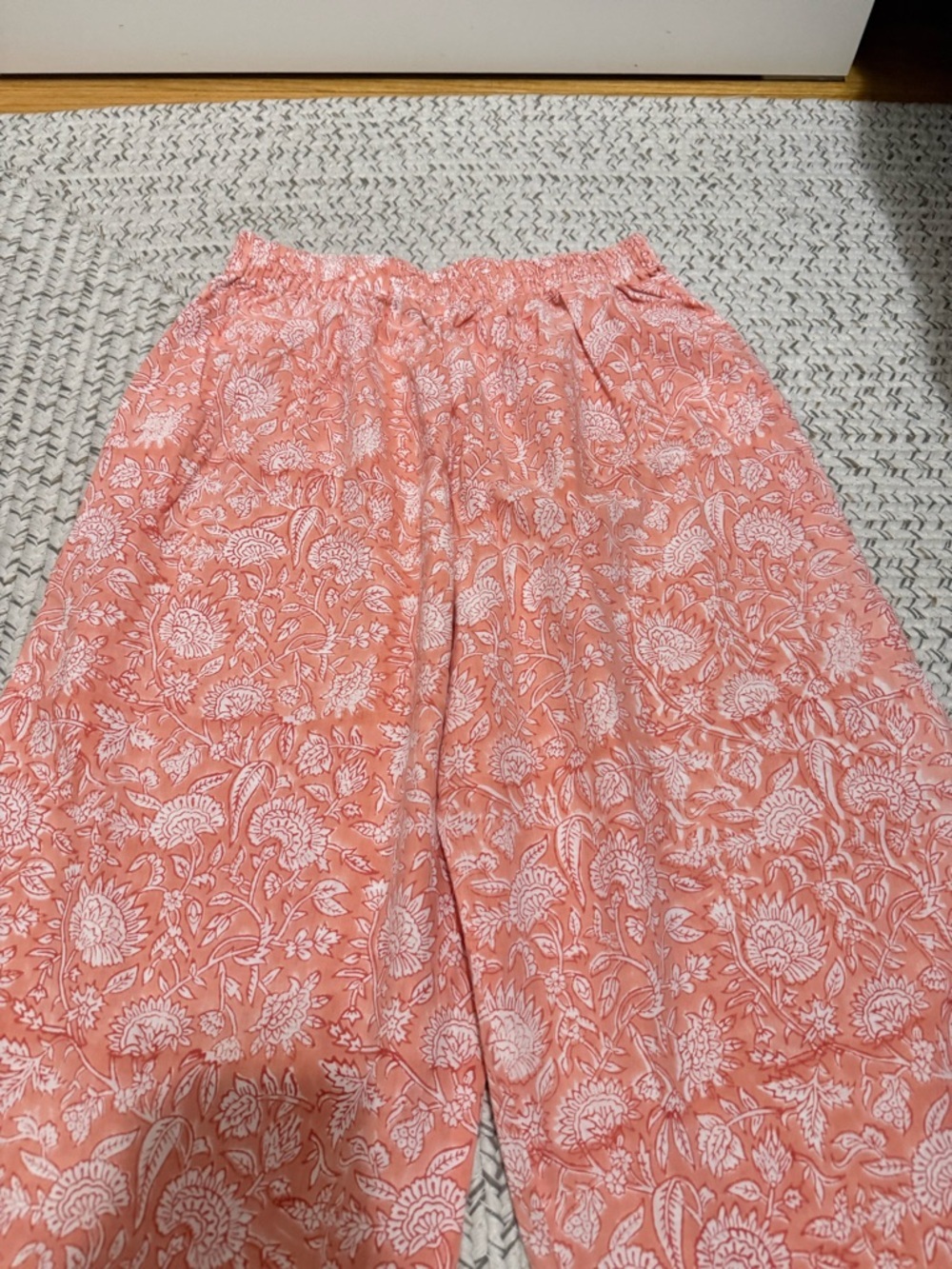 Roller Rabbit Paisley Floral Wide Leg Pajama Pants - Picture 4 of 5